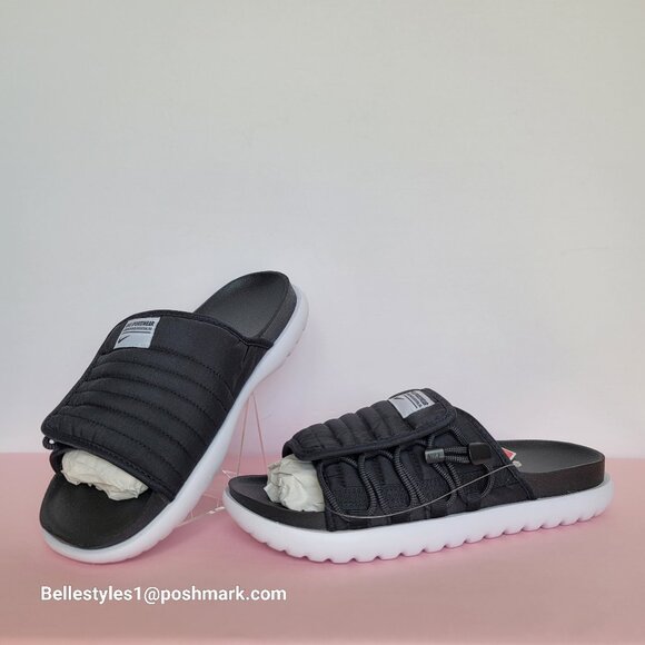 NIKE Asuna 2 Sporty Quilted Slide Sandals- Black/White color- Women’s Size: 9 ⭐ - Picture 7 of 16